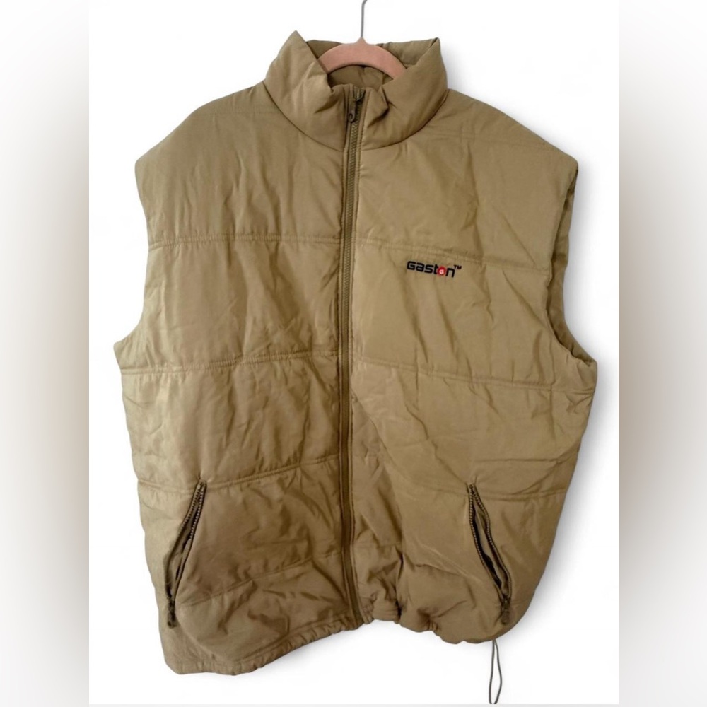 Men's Beige Quilted Vest